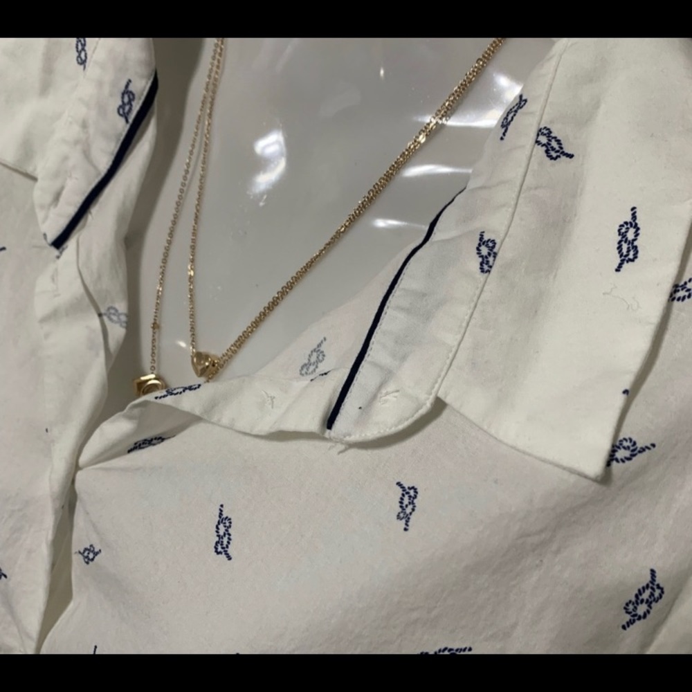 Zara Basic Button Down Longsleeves Knotprints Mad… - image 3